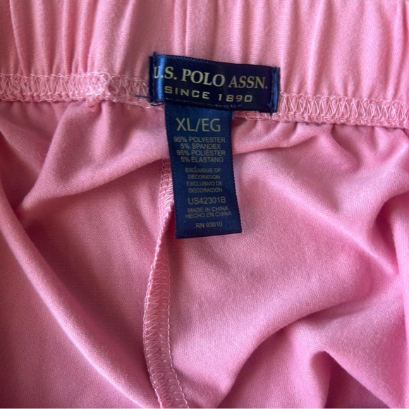 US Polo Assn. Women’s Pink Lounge Joggers - Size XL - Picture 5 of 5